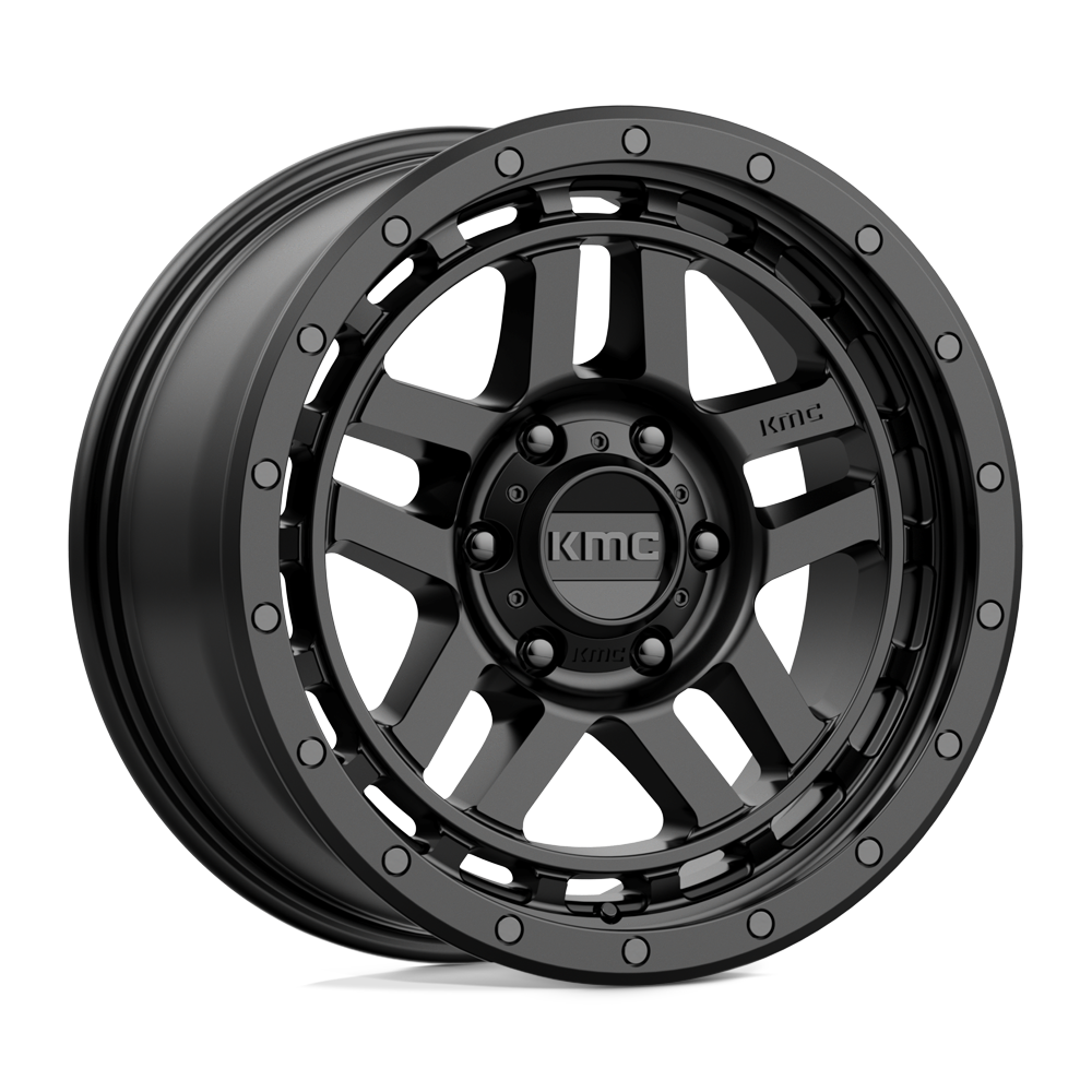 18X8.5 KMC KM540 RECON 6X4.5 18MM SATIN BLACK