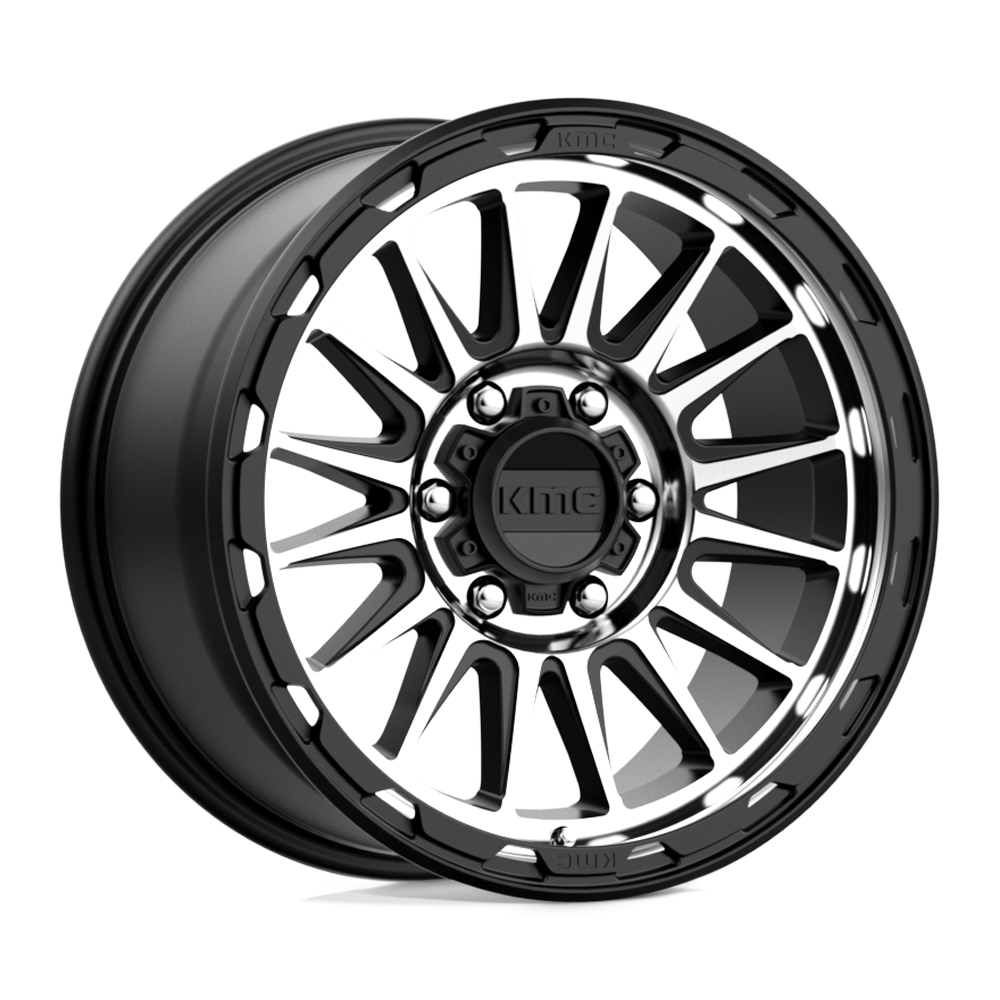 18X9 KMC KM542 IMPACT 6X5.5 18MM SATIN BLACK MACHINED