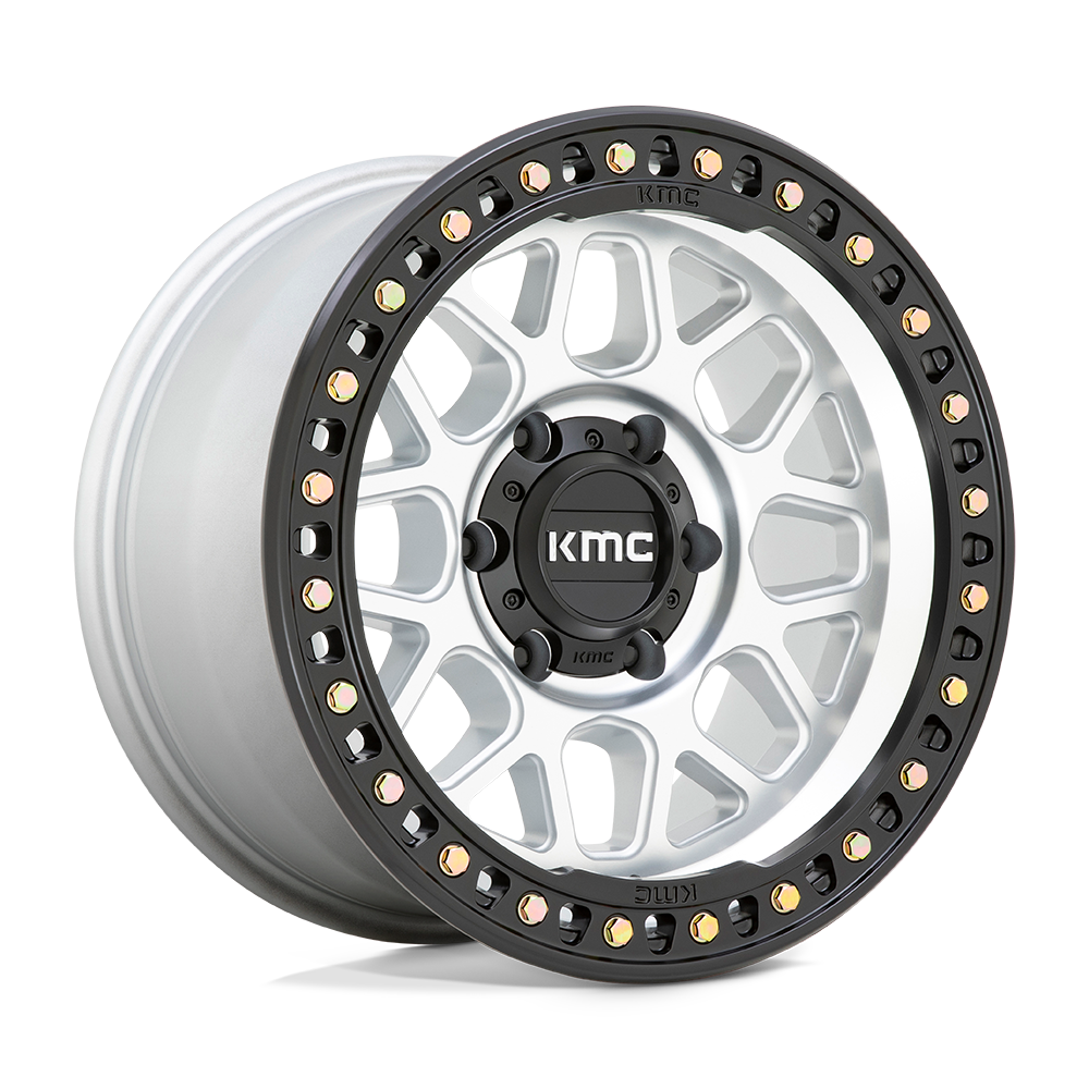 18X9 KMC KM549 GRS 6X5.5 18MM MACHINED WITH SATIN BLACK LIP