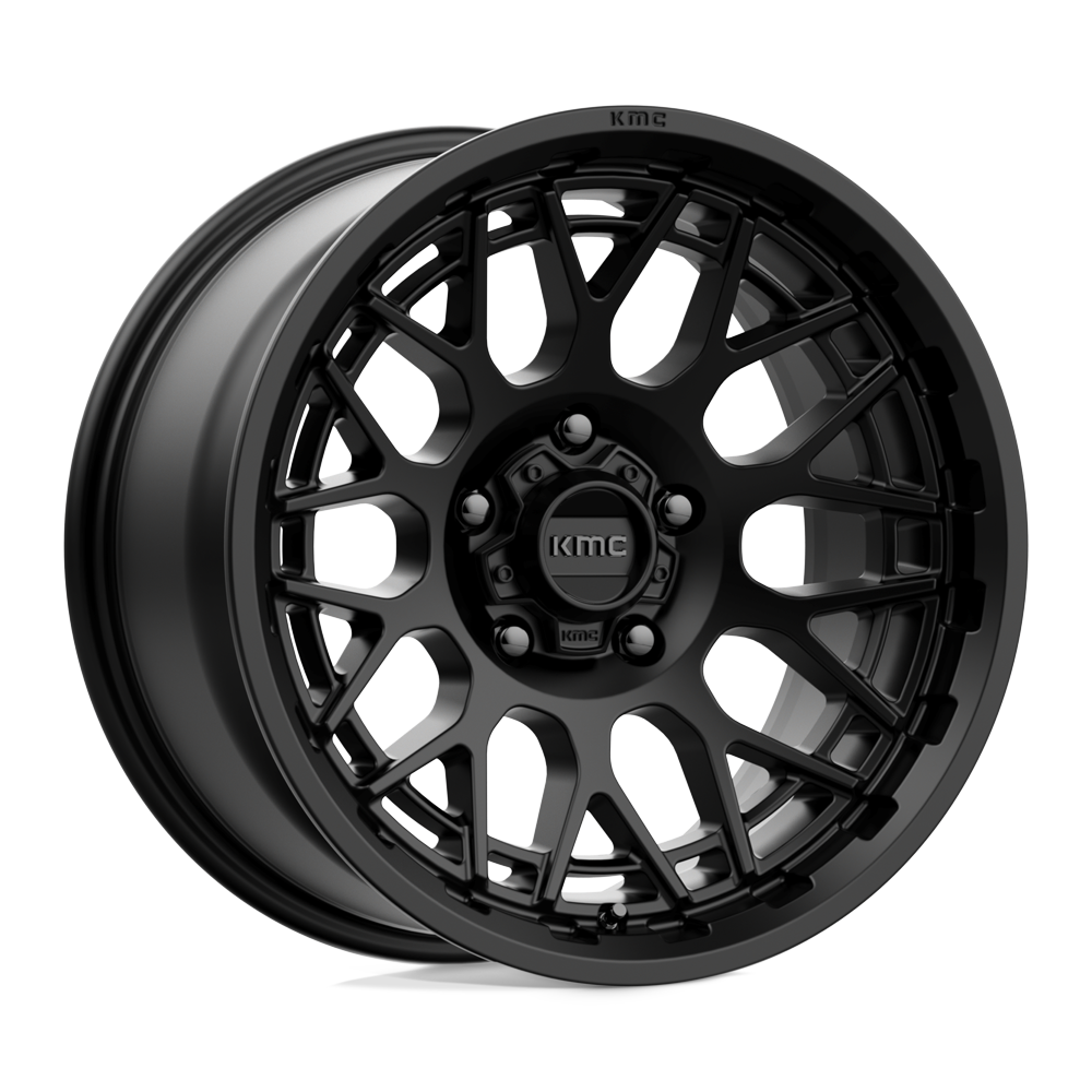 18X9 KMC KM722 TECHNIC 6X4.5 18MM SATIN BLACK