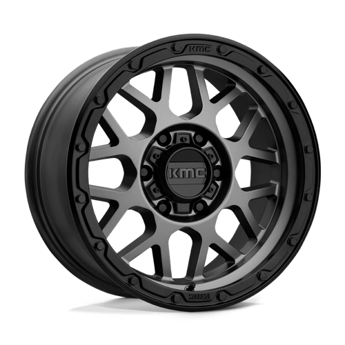 18X8.5 KMC KM535 GRENADE OFF-ROAD 5X5.5 0MM MATTE GRAY MATTE BLACK LIP