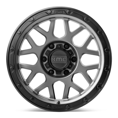 18X8.5 KMC KM535 GRENADE OFF-ROAD 5X5.5 0MM MATTE GRAY MATTE BLACK LIP