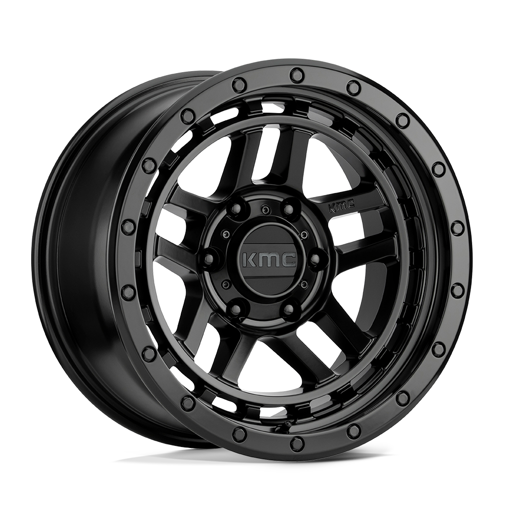 18X8.5 KMC KM540 RECON 6X5.5 0MM SATIN BLACK