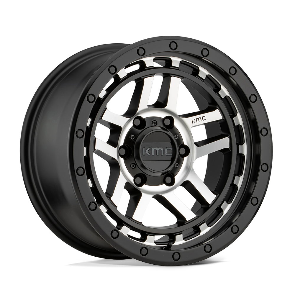 18X8.5 KMC KM540 RECON 5X5.0 0MM SATIN BLACK MACHINED