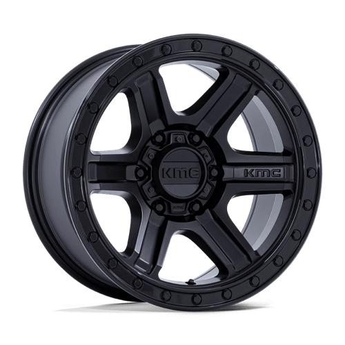 18X9 KMC KM551 OUTRUN 6X135 18MM MATTE BLACK WITH GLOSS BLACK LIP