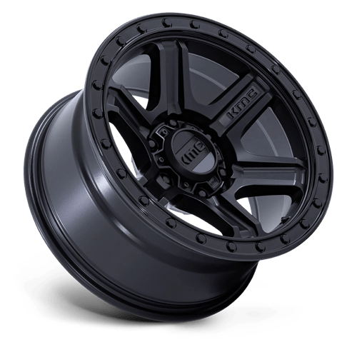 18X9 KMC KM551 OUTRUN 6X135 18MM MATTE BLACK WITH GLOSS BLACK LIP