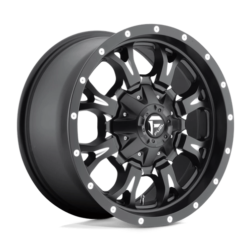 17X9 Fuel 1PC D517 KRANK 8X6.5 -12MM MATTE BLACK MILLED