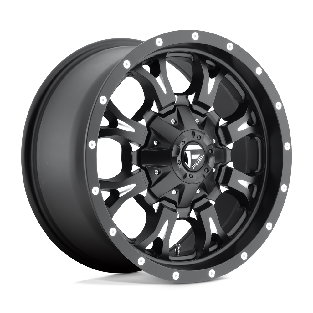 20X10 Fuel 1PC D517 KRANK 5X5.0/5.5 -12MM MATTE BLACK MILLED