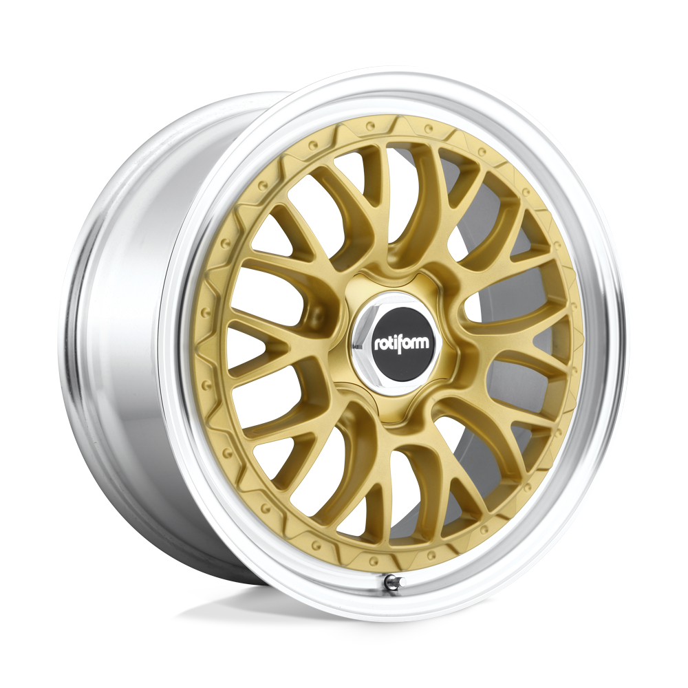 18X8.5 Rotiform R156 LSR 5X112 45MM MATTE GOLD MACHINED