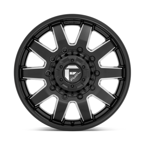 20X8.25 Fuel 1PC D538 MAVERICK 10X225 105MM MATTE BLACK MILLED