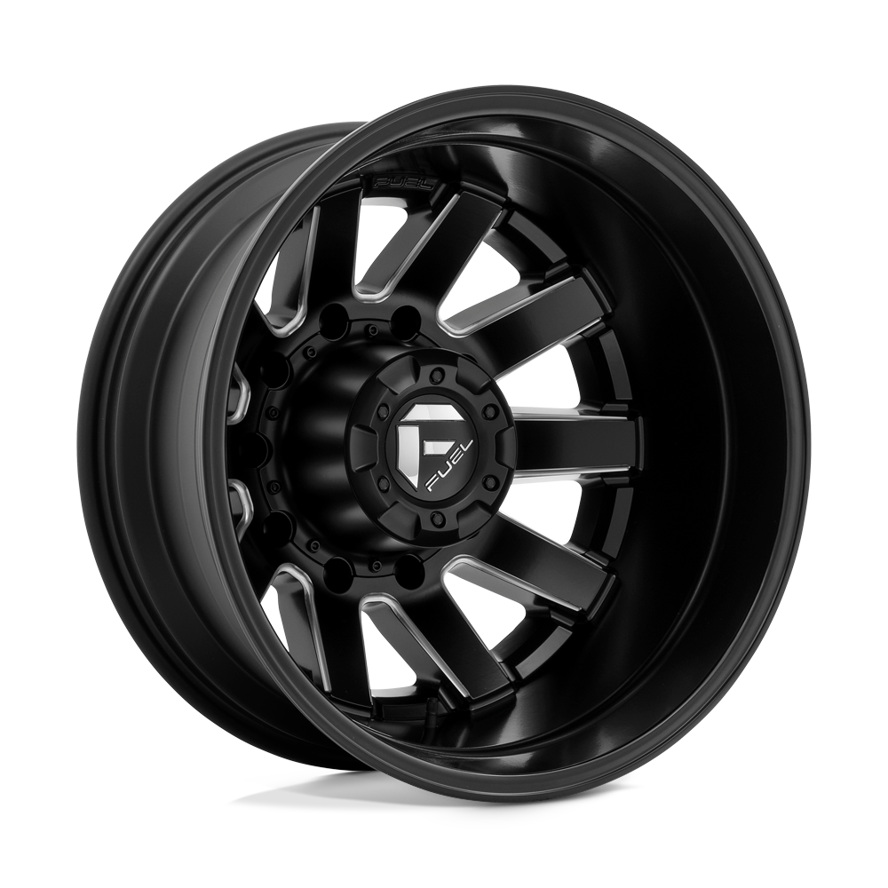 22X8.25 Fuel 1PC D538 MAVERICK 8X200 -201MM MATTE BLACK MILLED