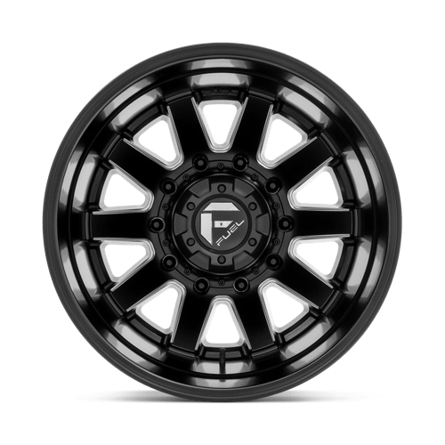 22X8.25 Fuel 1PC D538 MAVERICK 8X200 -201MM MATTE BLACK MILLED