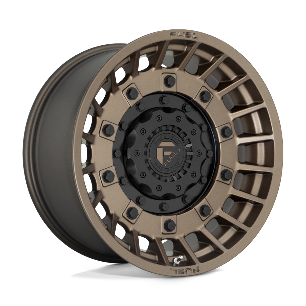 17X9 Fuel 1PC D725 MILITIA 5X4.5/5.0 1MM MATTE BRONZE & BLACK