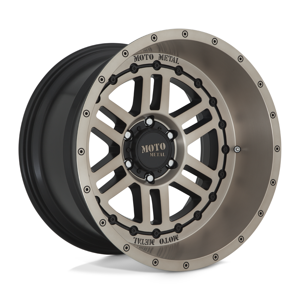 20X10 Moto Metal MO800 DEEP SIX 6X135 -18MM SATIN BLACK WITH BRONZE TINT