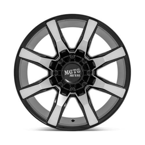 22X10 Moto Metal MO804 SPIDER 5X5.0/5.5 -18MM GLOSS BLACK MACHINED