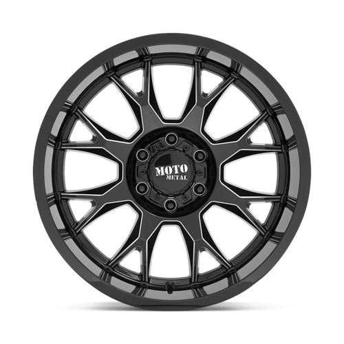 20X9 Moto Metal MO806 5X5.0 0MM GLOSS BLACK MILLED