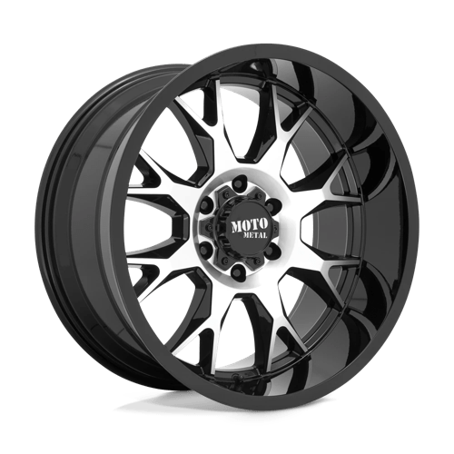 22X12 Moto Metal MO806 6X5.5 -44MM GLOSS BLACK MACHINED