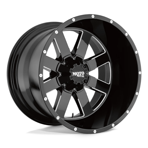 18X10 Moto Metal MO962 6X5.5 -24MM GLOSS BLACK MILLED