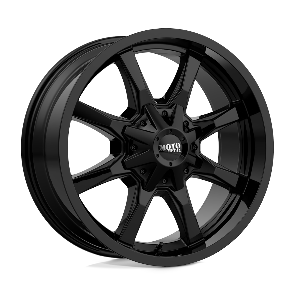 20X9 Moto Metal MO970 5X5.5/150 18MM FULL GLOSS BLACK