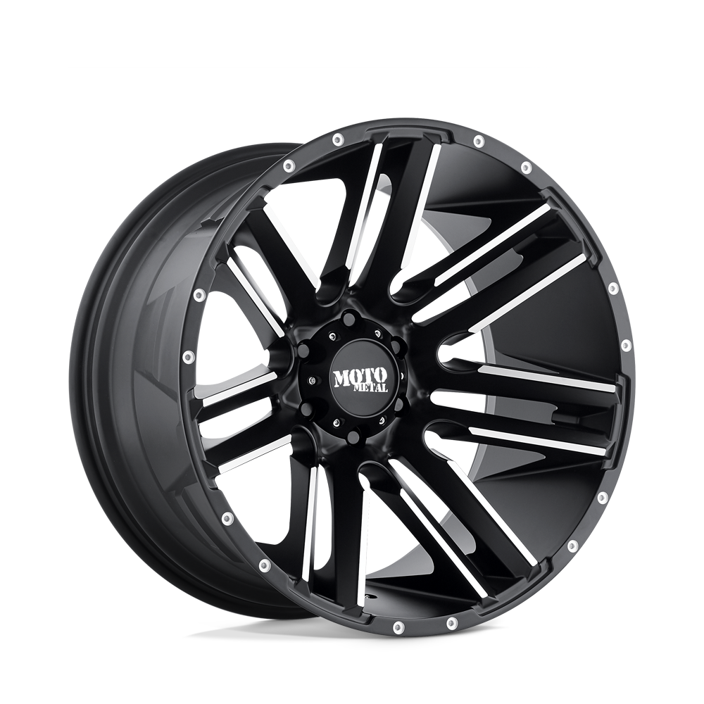 20X10 Moto Metal MO978 RAZOR 5X5.5 -24MM SATIN BLACK MACHINED