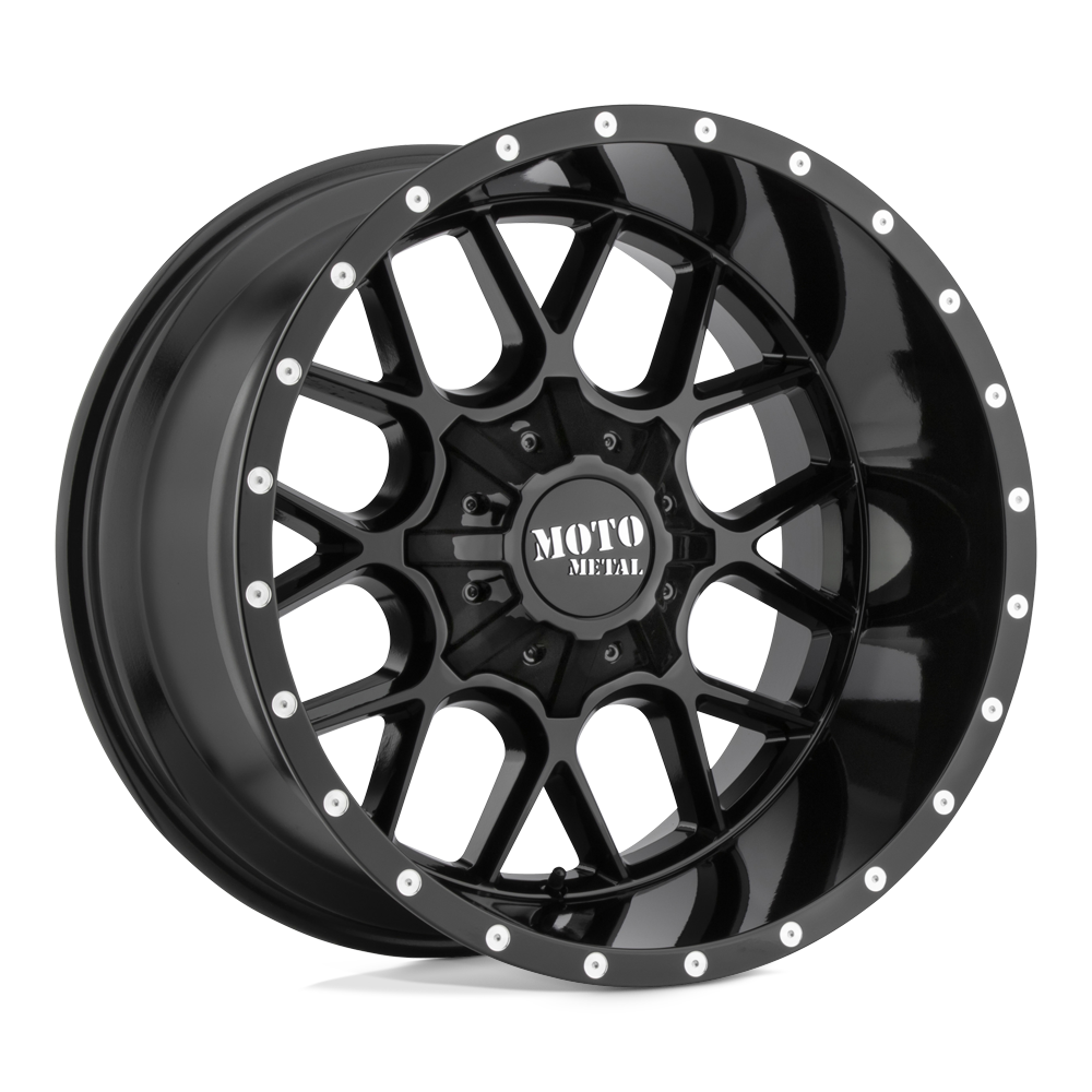 22X12 Moto Metal MO986 SIEGE 5X5.0/5.5 -44MM GLOSS BLACK