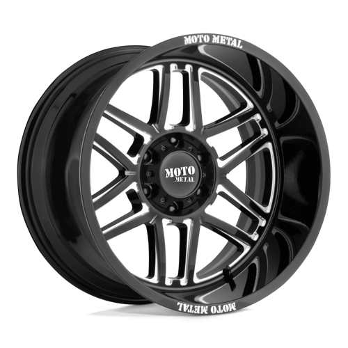 20X12 Moto Metal MO992 FOLSOM 5X5.5 -44MM GLOSS BLACK MILLED