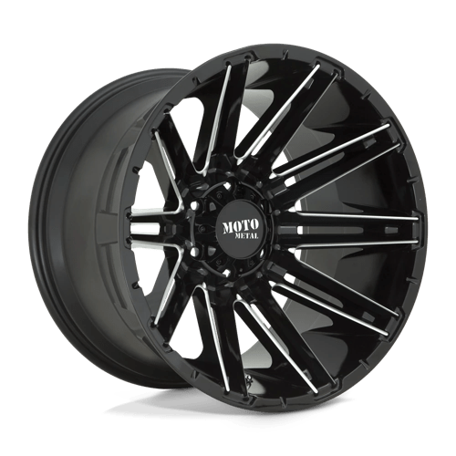 20X12 Moto Metal MO998 KRAKEN 5X5.0 -44MM GLOSS BLACK MILLED