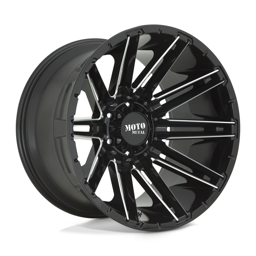 20X9 Moto Metal MO998 KRAKEN 8X170 0MM GLOSS BLACK MILLED