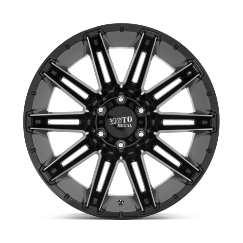 20X12 Moto Metal MO998 KRAKEN 5X5.0 -44MM GLOSS BLACK MILLED