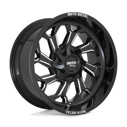 20X10 Moto Metal MO999 5X5.0/5.5 -18MM GLOSS BLACK MILLED