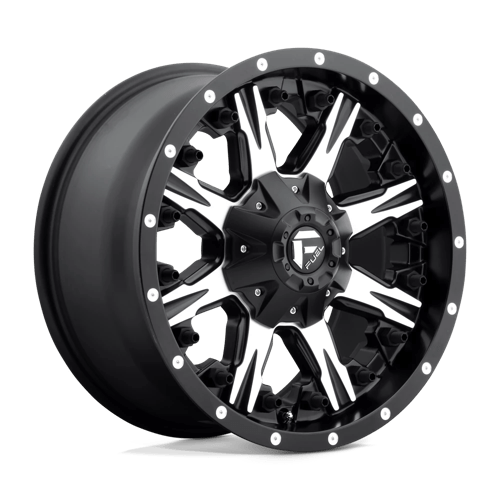 20X10 Fuel 1PC D541 NUTZ 5X4.5/5.0 -24MM MATTE BLACK MACHINED