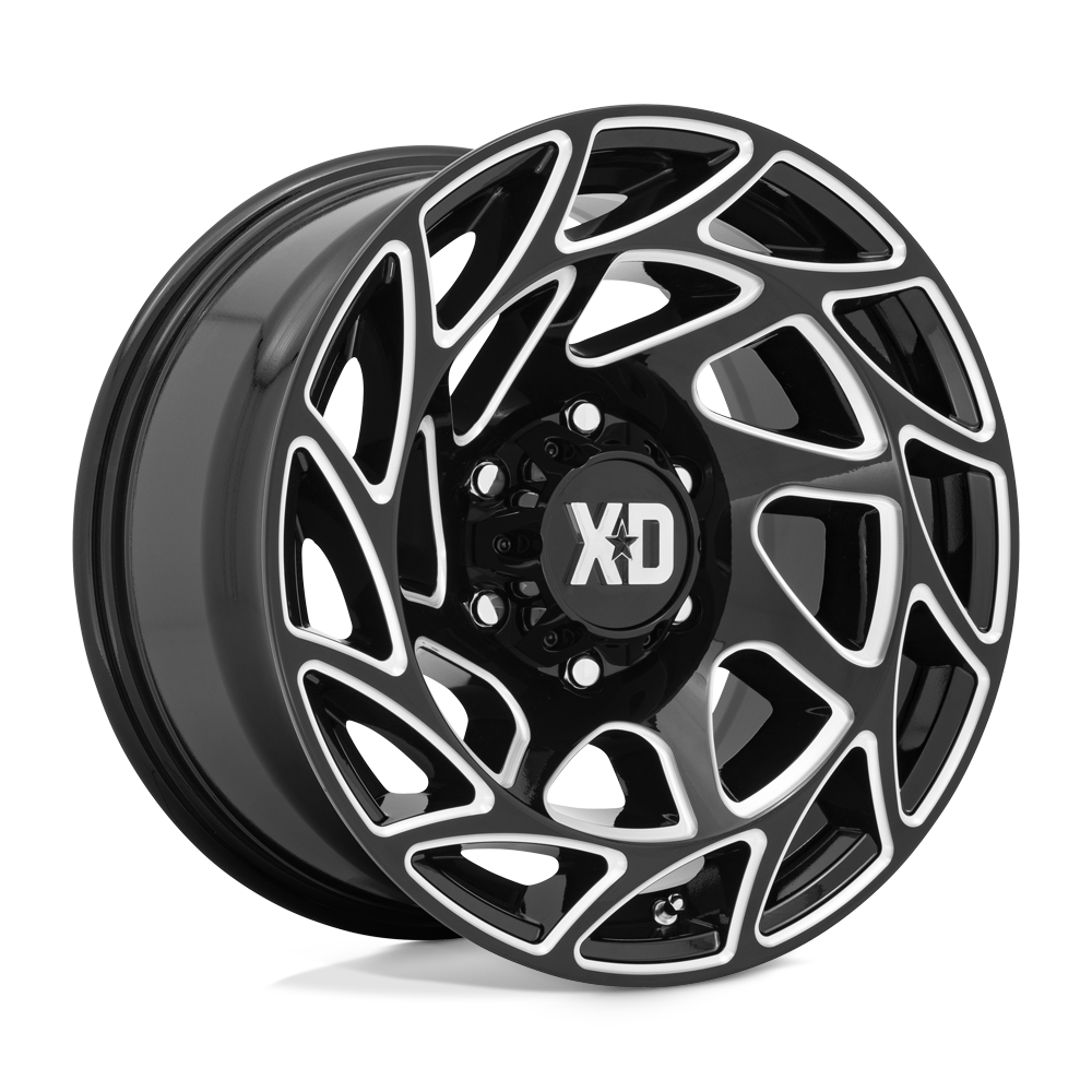 22X12 XD XD860 ONSLAUGHT 5X5.0 -44MM GLOSS BLACK MILLED