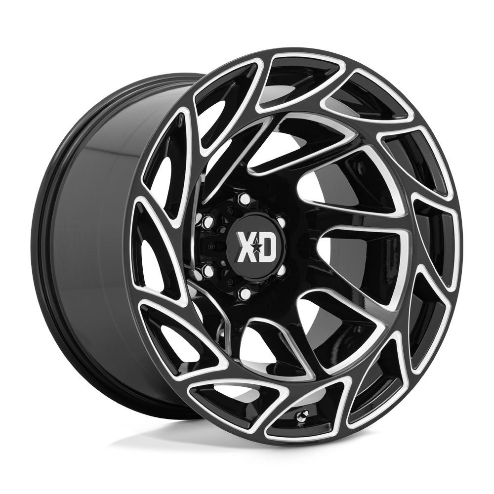 20X12 XD XD860 ONSLAUGHT 6X135 -44MM GLOSS BLACK MILLED