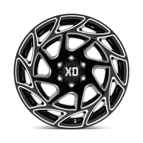 20X12 XD XD860 ONSLAUGHT 6X5.5 -44MM GLOSS BLACK MILLED