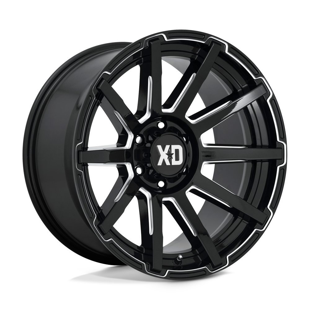 20X10 XD XD847 OUTBREAK 5X5.0 -18MM GLOSS BLACK MILLED