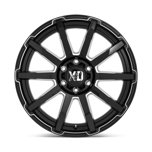 20X10 XD XD847 OUTBREAK 8X170 -18MM GLOSS BLACK MILLED