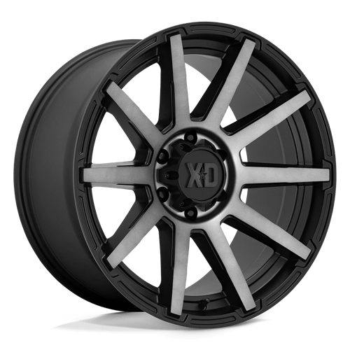 20X10 XD XD847 OUTBREAK 6X5.5 -18MM SATIN BLACK WITH GRAY TINT