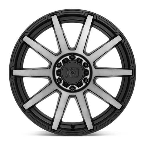 20X10 XD XD847 OUTBREAK 5X5.0 -18MM SATIN BLACK WITH GRAY TINT