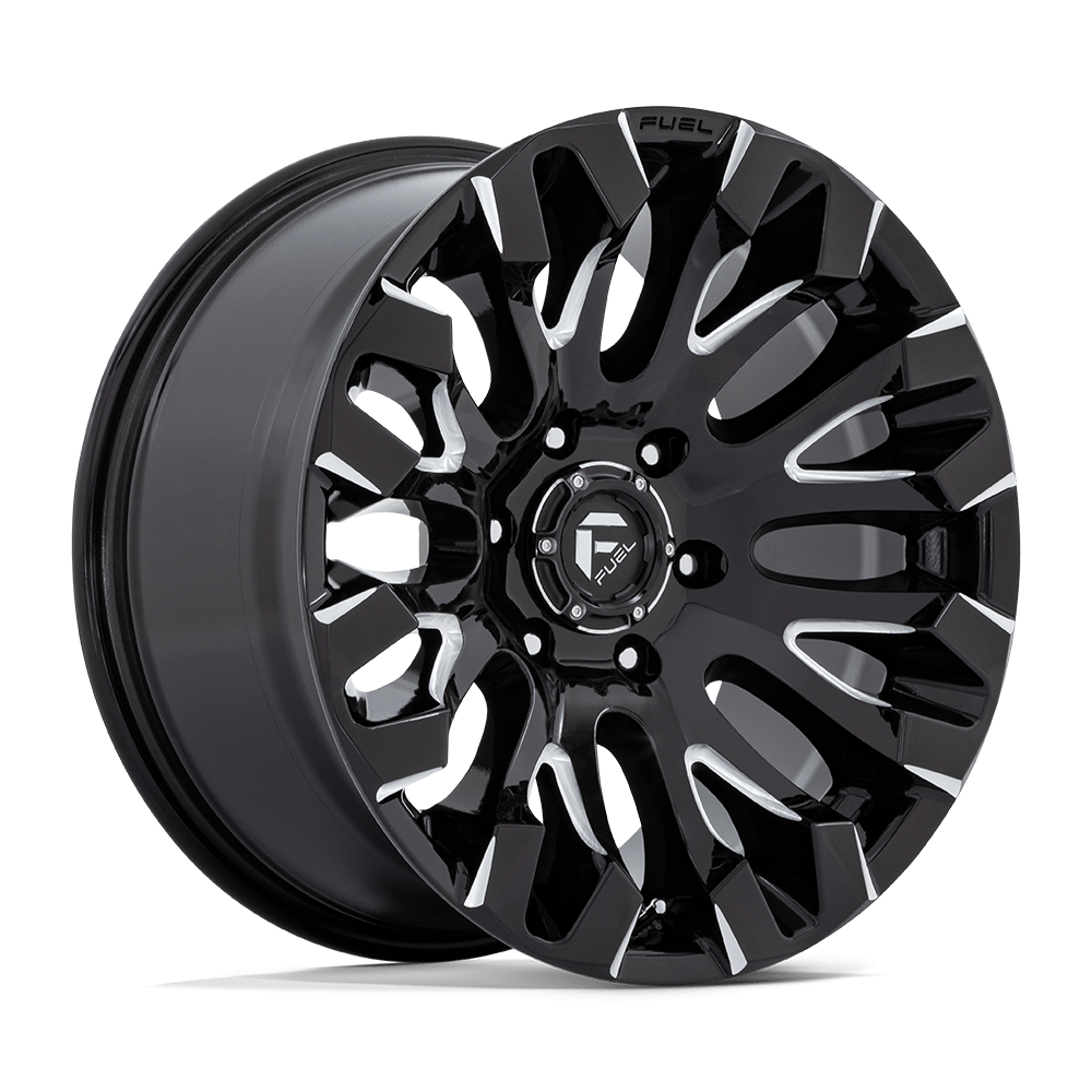 18X9 Fuel 1PC D828 QUAKE 6X135 1MM GLOSS BLACK MILLED