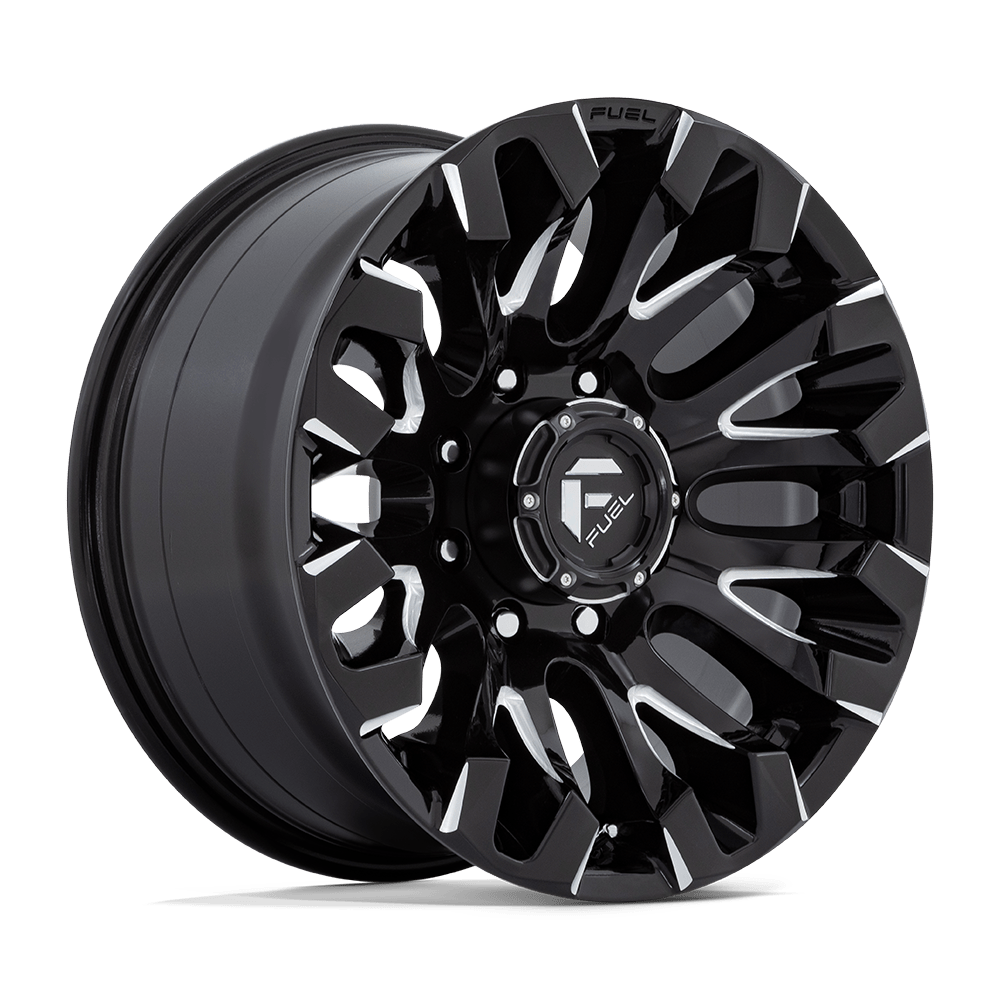 18X9 Fuel 1PC D828 QUAKE 8X6.5 1MM GLOSS BLACK MILLED