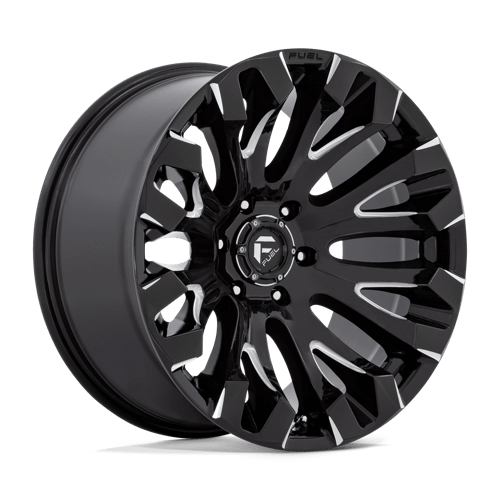 18X9 Fuel 1PC D828 QUAKE 5X150 1MM GLOSS BLACK MILLED