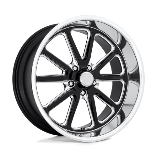 18X9.5 US Mag 1PC U117 RAMBLER 5X5.0 1MM GLOSS BLACK MILLED