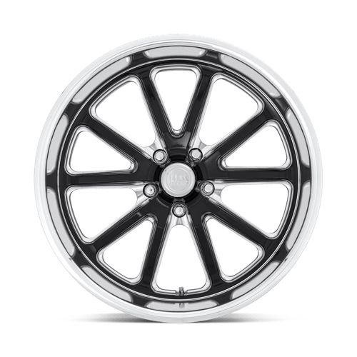 18X9.5 US Mag 1PC U117 RAMBLER 5X5.0 1MM GLOSS BLACK MILLED