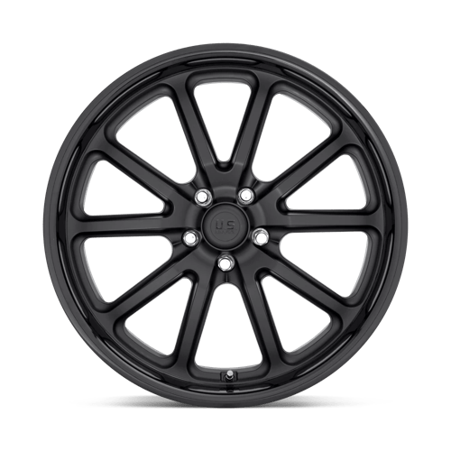 18X8 US Mag 1PC U123 RAMBLER 5X4.75 1MM GLOSS BLACK MATTE BLACK