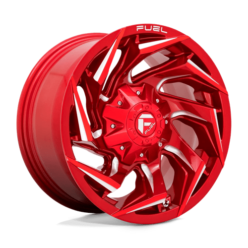 18X9 Fuel 1PC D754 REACTION 6X135/5.5 -12MM CANDY RED MILLED