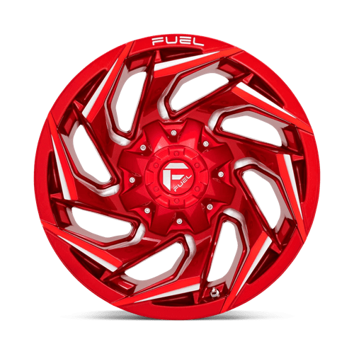 22X10 Fuel 1PC D754 REACTION 5X5.0/5.5 -18MM CANDY RED MILLED