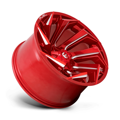 22X12 Fuel 1PC D754 REACTION 8X180 -44MM CANDY RED MILLED