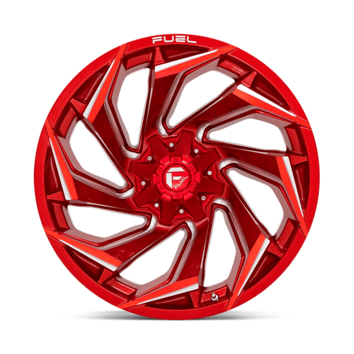 22X12 Fuel 1PC D754 REACTION 8X6.5 -44MM CANDY RED MILLED