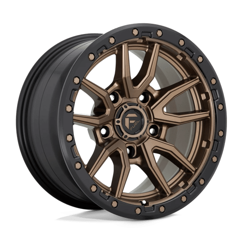 17X9 Fuel 1PC D681 REBEL 5X5.0 -12MM MATTE BRONZE BLACK BEAD RING