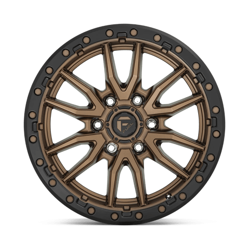 18X9 Fuel 1PC D681 REBEL 6X4.5 20MM MATTE BRONZE BLACK BEAD RING